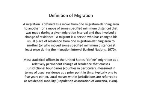 migration definition sociology